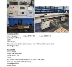 MIYANO BNC-34C3 Turning Center With IEMCA Bar Feeder