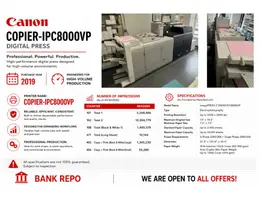 CANON Copier-IPC8000VP w/ Fiery Rips
