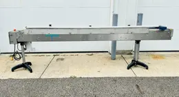 Inline Filling Systems  |  S.S. 4” x 10' Flattop Belt Conveyor / Smooth Top Belt