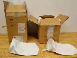 Filter Bags, 2 Boxes, 1 Box of Approx (20) BagFilters.com #1 Polyester 10 Micron #BFPE10P1SX, 1 Box Approx (50) PES 10 -P1SH- Auction Item