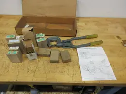 Roper Whitney Rivet Press with Boxes of Rivets, Aluminum, Steel Brass- Auction Item