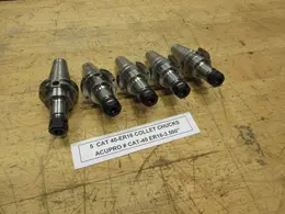 Accupro (5 pcs) CAT40 ER16 Collet Type Tool Holders, 3.5" Gage Length- Auction Item