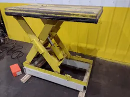 2,500 LBS X 30" X 48" AUTOQUIP MODEL #36S25 HYDRAULIC SCISSOR LIFT TABLE, SINGLE PHASE 110V: STOCK #19783