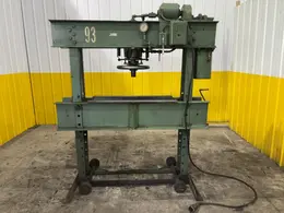 60 TON BRIDGEPORT MANELY H-FRAME HYDRAULIC POWERED SHOP PRESS: STOCK #23116