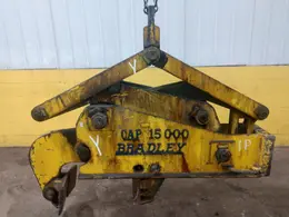 15,000 LB 7.5 TON BRADLEY SINGLE RIM VERTICAL COIL LIFTING TONG SCISSOR TYPE COIL LIFT: STOCK #14208
