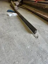 1 - PREOWNED ACUTE DIE, 99" LONG X 1 3/4" TALL, 3/8" V-OPENING