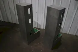 (1) PAIR 10-3/4" LONG X 20" WIDE X 42" HT ANGLE PLATES: STOCK #76639