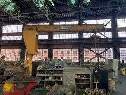 2 TON X 12' ABELL-HOWE JIB CRANE W/ YALE HOIST: YOBRO #26105