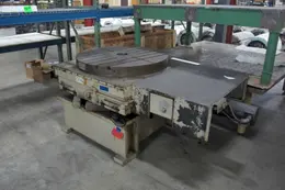 48" Giddings &amp; Lewis CNC Hydrostatic Contouring Rotary Table with Inductosyn Scale &amp; Riser, New in 1993 (2005 Update)