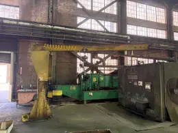 1 TON X 14' ABELL-HOWE JIB CRANE W/ BUDGIT HOIST: YOBRO #26084