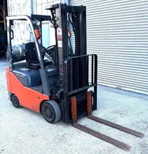3000 Lb. Toyota Forklift 8FGCU18, Triple Stage Mast, Cushion Tire, LP Gas, Side Shift