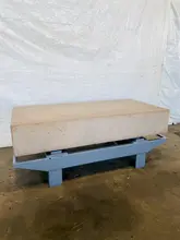 48" X 96" X 16" HERMAN PINK GRANITE SURFACE PLATE. STOCK # 0313522