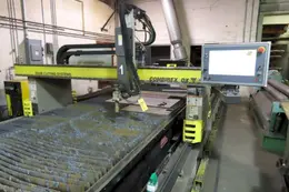5' 6" x 21'6" ESAB MODEL #COMBIREX DX3000 GANTRY STYLE PLASMA CUTTING MACHINE: STOCK #16510