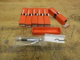 Mitutoyo 151-240 Micrometer Head, 8mm Spindle Dia., 0-1", 0.5" Plain Stem, w/Ratchet Stop. (5pcs) *** All New In Boxes ***- Auction Item