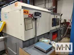 200 TON 6.8 OZ NISSEI MODEL DC200-25A 2-COLOR INJECTION MOLDING MACHINE MFG 2000