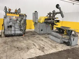 40” X 12,000 LBS X .110” ROWE COIL REEL, CAR, &amp; STRAIGHTENER FEED LINE: STOCK #  21624