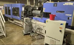 JSW Used J450AD-1400H Electric Injection Molding Machine, 496 Ton, 43.6 oz., yr. 2008
