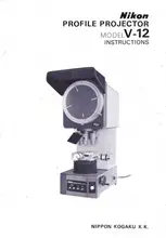 12" Nikon Model V12 Vertical Beam Bench Top Optical Comparator