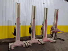 (4) 16,000 LBS STERTIL-KONI MODEL ST-1072 HEAVY DUTY MOBILE COLUMN LIFT JACKS: STOCK #19399