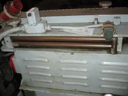 GAUER No. 6H20NC 20" THRU-FEED COIL STRIP EDGE DEBURRING MACHINE