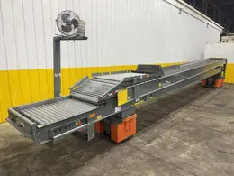 64 FT X 35" ROACH MODEL #TL2 TRUCKLOADER TWO-STAGE POWERED TELESCOPING ROLLER CONVEYOR: YOBRO #25710
