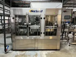 Norland International Complete line with (2) GlassPak66 Monoblock Systems (16oz and 25 Oz)  for Glass or Aluminum with Fluid Solutions 3 Head ROPP Capper, 2020: