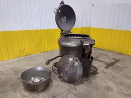 30" BARRETT MODEL #1100E MOTORIZED CHIP SPINNER / WRINGER w/ (2) CHIP PANS: STOCK #23373