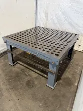 60" X 60" WELDSALE ACORN WELDING TABLE. STOCK # 0112926.
