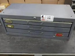 Huot Drill Index - 3 Drawer with Contents: End Mills, Many Carbide, Mostly NEW- Auction Item