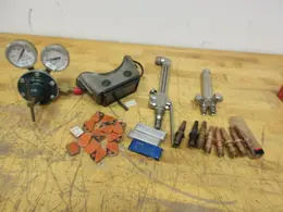 Smiths Oxy Acetylene Torch, Regulator, Nozzles, Tip Cleaners and Flint Stones- Auction Item