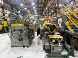 12000 Lbs. x 40" Wide ROWE Used Coil Reel with Powered Straightener For Sale.  Underpower!