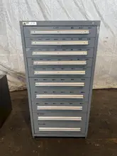 10 DRAWER STANLEY VIDMAR CABINET. STOCK #0538126