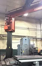 3 Ton Reliable Crane Jib Crane, P &amp; H Hoist, Power Rotation, Power Trolley, 18' Under, 18' Span