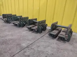 (4) 4 TON HILLMAN MODEL #B1-4  ROLLER TYPE MACHINERY MOVING SKATES: STOCK #22989