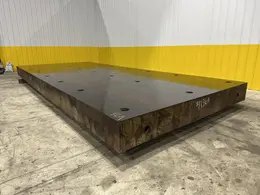 10' WIDE X 23' LONG X 14"  HIGH LAKE SHORE HEAVY DUTY CAST LAYOUT FLOOR PLATE / TABLE: STOCK #11369