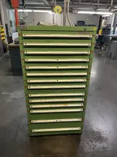 14-DRAWER  28-1/2" X 28-1/4" X 54-5/8" LISTA CABINET : STOCK #78239