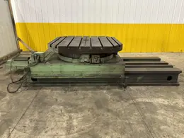 60" X 60" CINCINNATI GILBERT ROTARY TABLE W/ 60" POWER TRAVEL: STOCK #23585