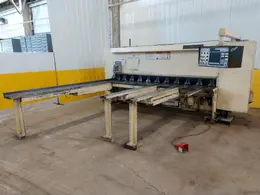 10' x 1/4" CINCINNATI MODEL #2500 CNC HYDRAULIC POWER SHEAR WITH FRONT &amp; BACK GAUGING: STOCK 12587