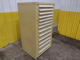 13 DRAWER STANLEY VIDMAR PARTS CABINET 30" X 27.5"X 60" : YOBRO 25551
