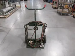 Oxy Acetylene Torch Cart with Torch, Tubing Regulators and Assorted Accessories- Auction Item