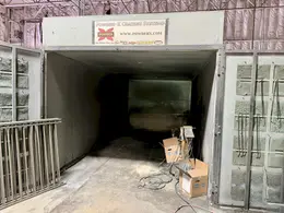 118" X 243" POWDER-X POWDER COATING BOOTH. STOCK # 0760526
