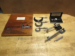 Starret Depth Micrometer 0"-6", Starrett 0"-3" Micrometers, Starret Last Word Dial Indicator &amp; Height Stands- Auction Item