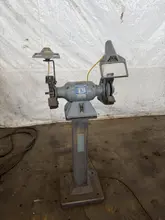 1/2 HP BALDOR PEDESTAL DOUBLE WHEEL GRINDER. STOCK # 0222026