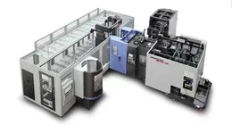 2022 Used DN Solutions NHP5000 Doosan CNC Horizontal Machining Center with 12 Station Doosan LPS 5000 Pallet Pool For Sale