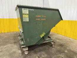 4,000 LBS CAP. JESCO 3-CUBIC YARD MODEL #211371 SELF-DUMPING HOPPER W/ CASTERS: YOBRO #25949
