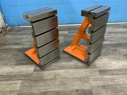 PAIR OF 24" X 10-3/4 G &amp; L  T SLOTTED  ANGLE PLATES: STOCK #81136