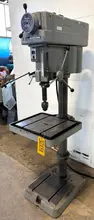 20" Clausing Single Spindle Drill Floor Type, V-Speed 300-2000 RPM,  22" x 19" Tbl., 1-1/2 HP