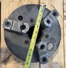 10" 3-JAW CHUCK. STOCK # 0542326
