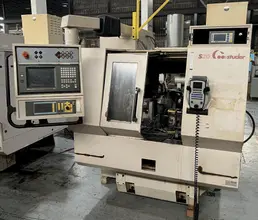 Studer S20 CNC Plain Cylindrical Grinder with Combination Plain/Angle Wheel Head and Swiveling Work Head.