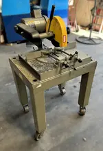 KALAMAZOO K10 Abrasive Miter Chop Saw With Baldor 115/230 Volt Single Phase 3hp Motor HD Metal Caster Wheeled Stand